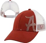 Alabama Crimson Tide Women's New Era Jersey Shimmer Adjustable Trucker Mesh Strapback Hat