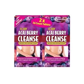 Acai Berry 14-Day Cleanse Tablets, 112 Count
