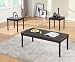 3pc Cherry Finish Wood Coffee Table & 2 End Tables