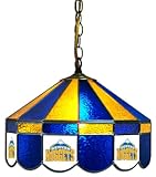 Imperial Denver Nuggets Licensed 16-Inch Diameter Stained Glass Pub Light