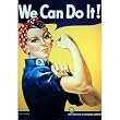 Rosie the Riveter (Word War II - Propaganda) Art Poster Print - 24x36