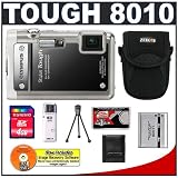 Olympus Stylus Tough 8010 Shockproof & Waterproof Digital Camera (Black) + 4GB Card + Case + LI-50B Battery + Accessory Kit