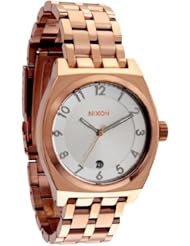 Nixon A3251044 Monopoly Rose Gold Silver Dial Women Watch