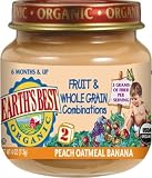 Earth's Best 2nd Peach/oatmeal/banana, 4 Ounce Jars (Pack of 24)