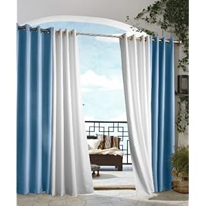 Outdoor decor Gazebo Indoor Outdoor Window Panels 50 by 84 Blue