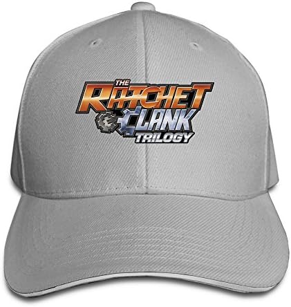 Shimile10 Adult Ratchet Movie Clank Sandwich Bill Baseball Hat Ash
