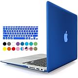 iBenzer&reg; - 2 in 1 Multi colors Soft-Touch Plastic Hard Case Cover & Keyboard Cover for Macbook Air 11'', Royal Blue MMA11RBL+1