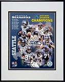 Seattle Seahawks 2007 AFC West Division Champions Double Matted 8 x 10 Photograph in Black Anod