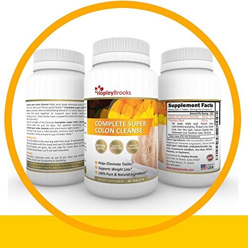 Complete Colon Detox - 60 Tablets For A Safe Natural Colon Cleanse. Probiotic For Optimum Detox And Weight Loss. Eliminates Toxins & Boosts Energy Levels. Risk Free - No Quibble Guarantee.