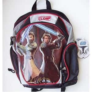 Star Wars Clone Wars Ankin Skywalker and Obi-Wan Kenobi Backpack by
