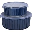 Sango Casserole Dish Set of 2 - Eggplant