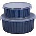Sango Casserole Dish Set of 2 - Eggplant