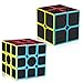 D-FantiX Carbon Fiber 2x2 3x3 Speed Cube Set, Magic Cube Puzzle Toys Kids