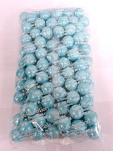 Powder Blue Gumballs (2 Pounds) by Celebration By Sweetworks