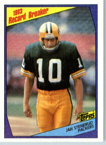 1984 Topps # 6 Jan Stenerud Kansas City Chiefs Football Card - Shipped In Protective Screwdown Display Case!