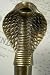 Cobra Head Walking Stick with Antique Brass Handle