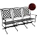 Windham Castings Kinsale Independent Spring Triple Settee Frame Only, Black Cherry