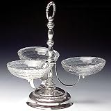 3 BOWL SERVER/CRYSTAL/SILVER