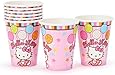 Amscan Hello Kitty Balloon Dreams 9-Ounce Paper Cups, 8-Count