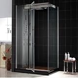 DreamLine SHJC-4036488L-01 Majestic Jetted & Steam Shower Enclosure Left Wall Installation, Chrome