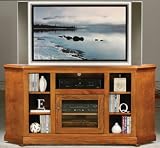 Coastal 72745PLSW Coastal Coastal Thin Corner Entertainment Console with Bookcase Sides- Soft White