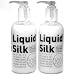 LIQUID SILK 250 ml Pump Bottle Liquid Silk Lube Personal Lubricant 2 PACK