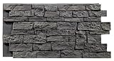 Texture Plus Indoor/Outdoor Siding Panel, Stonewall, Light Gray - Interlocking