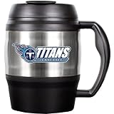 NFL Tennessee Titans 52-Ounce Stainless Steel Macho Travel Mug with Bottle Opener