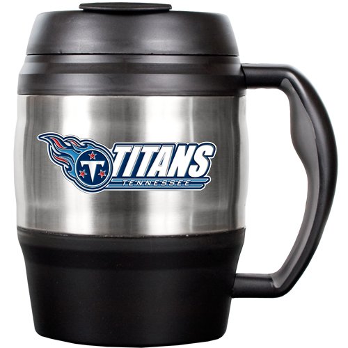 NFL Tennessee Titans 52-Ounce Stainless Steel Macho Travel Mug with Bottle Opener