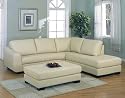 Palm Beach Collection Top Grain Leather Media Sectional Sofa