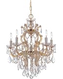 Crystorama Maria Theresa Chandelier Draped in Clear Swarovski Elements Crystal 5 Lights - Polished G
