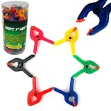 51wh5OP0xzL. SL160  100 piece 1 inch Clamps Multicolored ABS