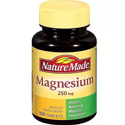 Nature Made Magnesium 250 mg Tablets 100 ea ( Pack of 4)