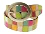 Quilted Squares Belt Color: Bright Multi