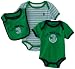 U.S. POLO ASSN. Baby-Boys Newborn Two Pack Onsie Printed Bib Set