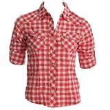 Soul Cal Gingham Checked Shirt - Red - Womens