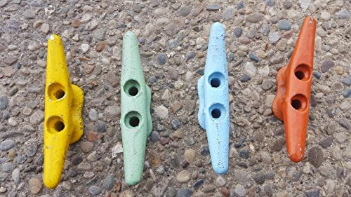 ONE 4" Painted Boat Cleat with matching screws