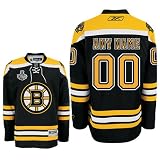 ANYNAME #00 Boston Bruins Reebok Premier Home NHL Hockey Jersey w/ 2011 Stanley Cup Patch (NHLPA Certified Custom Sewn Authentic Twill)
