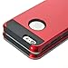 iPhone 6 Case, Lumsing™ Hybrid High Impact Double Layer Armor Defender Case Protective Cover for Apple iPhone 6 (4.7 inch Screen) (2 in 1/Red)