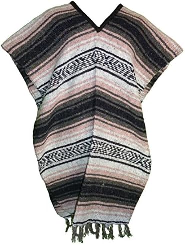 Mexican Poncho Blanket Material by QueBaja - Pink