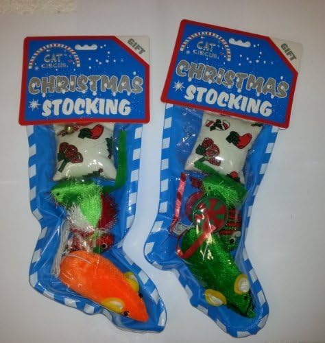 Cat Circus Christmas Stocking with Assorted Toya - CH048 by James & Steel