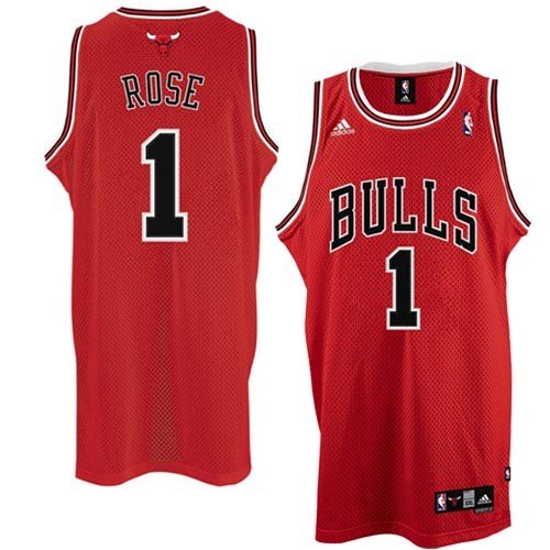 Derrick Rose Jersey: adidas Red Swingman #1 Chicago Bulls Jersey