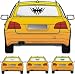 Produkt-Bild: Car-Tattoo Auto Heckscheibenaufkleber Motiv A024; Farbe Creme