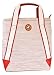 Hunting World At Ease Beige Canvas and Red Leather Large Tote 3616RD