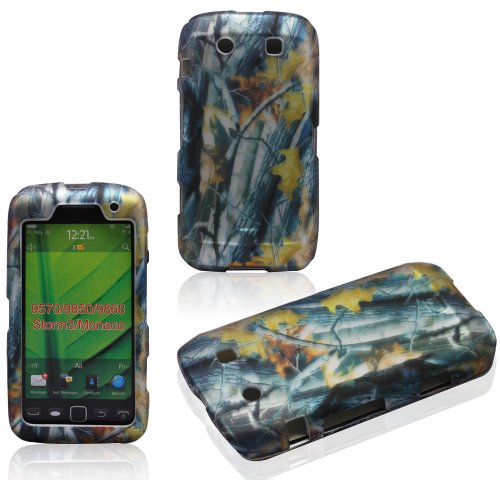 2D Camo Branches BlackBerry Torch Monaco Storm3 9850 9860 9570 AT&T Case Cover Hard Case Snap-on Rubberized Touch Case Cover Faceplates