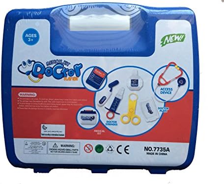 Shiela Children's Pretend Role Play Games of Doctor Medical Kit (blue)