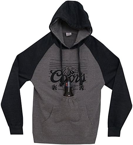 Coors Banquet Vintage Raglan Beer Pouch Adult Hoodie Hooded Sweatshirt