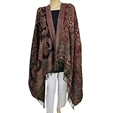 IMAGE OF Handmade Shawl Jamawar Wool Wrap 80 x 40 inches