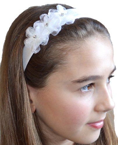 Girls Lulu Organza Flower Headband Funny Girl Designs