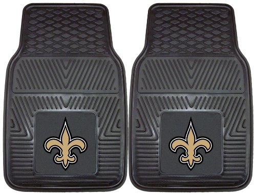 Nifty 8757 NFL-New Orleans Saints Vinyl Universal Heavy Duty Fan Floor Mat